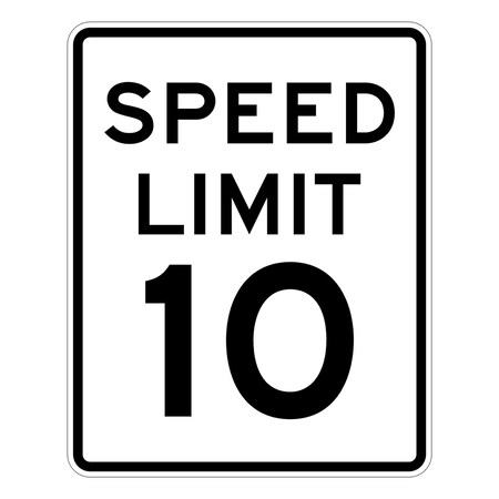 Sign Solutions Usa 18 in Height, 12 in Width, Aluminum, Vertical Rectangle DUS08DWT1218R2-110